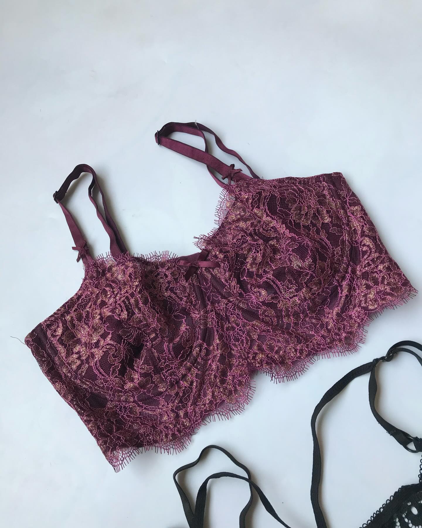 VS Wine & Black Bra