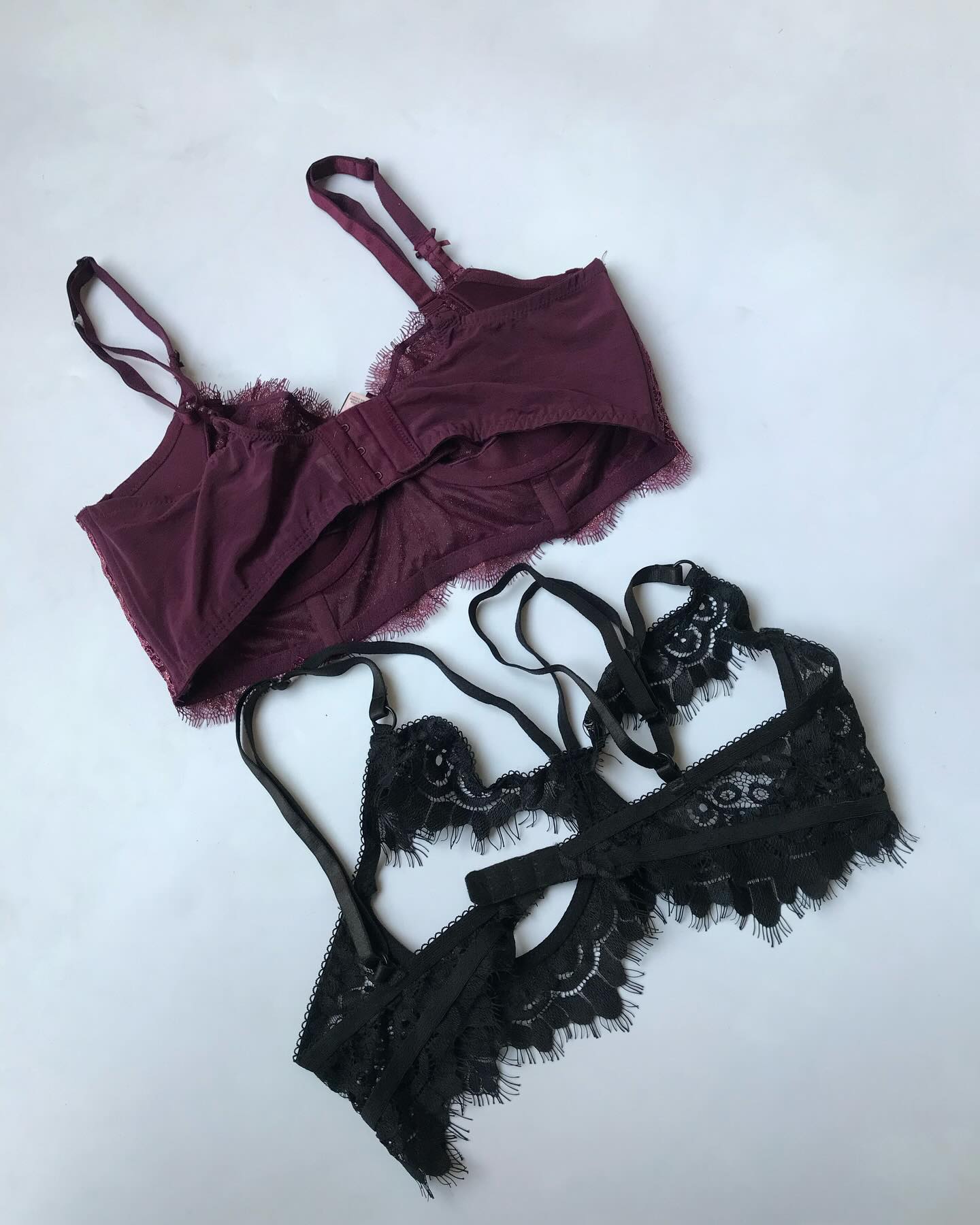 VS Wine & Black Bra