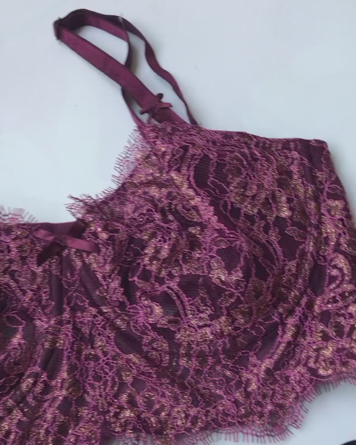 VS Wine & Black Bra